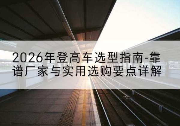 称多登高车厂家推荐-2026年登高车选型指南-靠谱厂家与实用选购要点详解